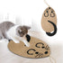 Cat Scratch Pad, Cat Scratching Mat for Indoor Cats, Sisal Rope Cat Scratcher with Hooks, Horizontal or Vertical, Cat Floor Scratcher Supplies for Cat Grinding Claws