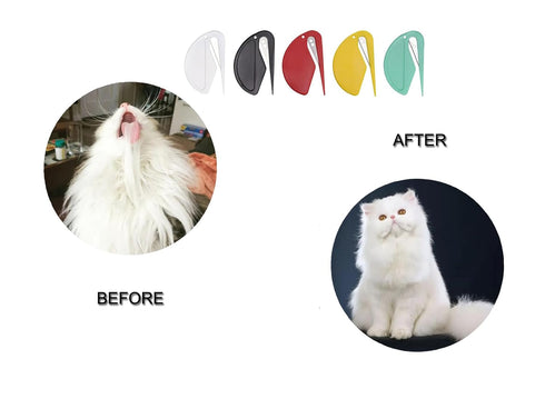 Pet Knotting Comb, Dematting Tool for Cats and Dogs, Effectively Remove Knots and Tangles, 5 Pcs