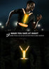 LED Reflective Vest Running Gear, USB Rechargeable Light Up Running Vest Chest Phone Holder for Runners Night Walking,6-11hrs Light Adjustable Waist/Shoulder for Women Men Kids