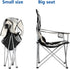 Homgrace Camping Chair, Full Back Chair for Outdoor, Simple Folding Chair with Cup Holder, Carry Bag Included (M Size