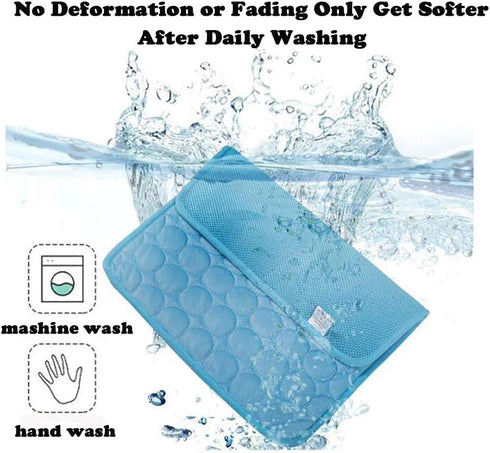 Love Dream Pet Cooling Mat for Dogs, Self Cooling Pad, Foldable and Washable Summer Cool Mat for Pets