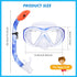 Kids Snorkel Set, Anti-Fog Diving Mask & Swimming Goggles, Dry Top Snorkel Equipment for Ages 5-10