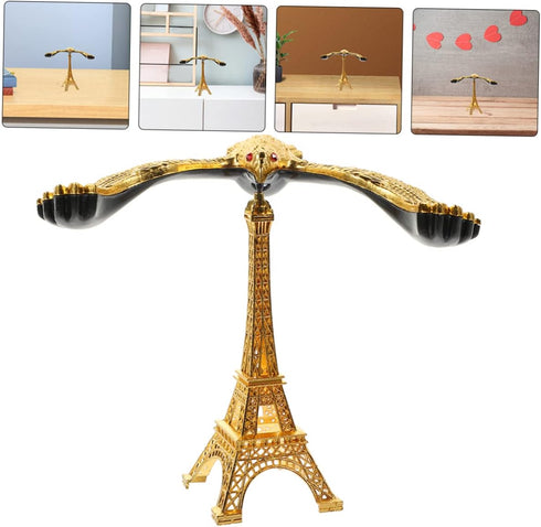 2pcs TOYANDONA Balance Desktop Ornament Zinc Decor Stable Structure for Office and Living Room Unique Balance Technique