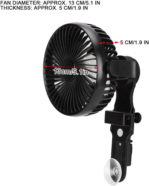 Estink Aquarium Cooling Fans, Automatic Temperature Control, Mute Fish Cooling Fans for 110-240V Aquariums