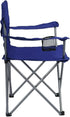 Generic Portable Quad Folding Camp Chair with Cup Holder and Carry Bag, Outdoor Lawn Chair for Travel, Royal Blue