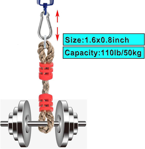 Spring Snap Hook, Lsqurel 304 Stainless Steel Carabiner Clips, Heavy Duty Quick Link for Camping & Hiking