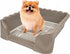 Lutema Indoor/Outdoor Training Dog Potty Tray for Small and Medium Puppies Litter