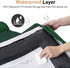 Large Orthopedic Dog Bed, Washable Bolster, XL Bed for Medium Large Dogs, Waterproof with Removable Cover, Emerald