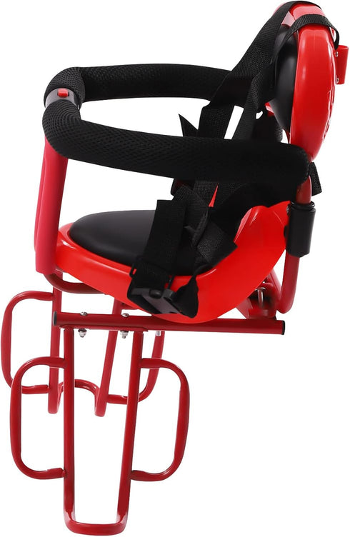Rear Mounted Child Bike Seat Replacement Kids Bicycle Rear Seat Chair with Guardrail, Baby Child Kids Bicycle Bike