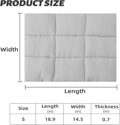 Pets Accessories for pet Bag, Pet Dog Bed, Dog Sleeping Mat, Breathable Warm Pet Beds Cushion for Small Dogs Cat(Grey, Cushion) (Grey)