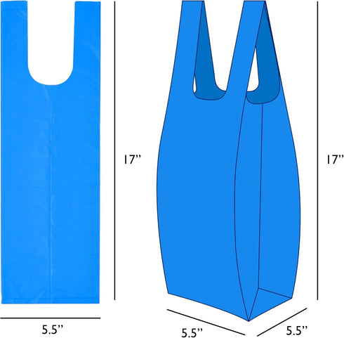 72 Count, 5.5 5.5 17 Inches Large Dog Waste Bags on a Roll with Easy Tie Handles, Extra Thick and Strong Poop Bags