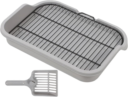 1set Toddmomy Dog Potty Training Tray Splashproof Design Materials Capacity for Dogs Indoor Use Easy to Pet Toilet