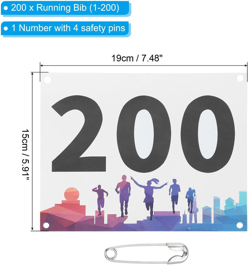 Waterproof Running Bib Numbers for Competitive Events