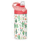 Wfrish Colorful Cacti Flowers Kids Water Bottle with Straw Lid 12 oz Insulated