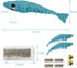 Cat Toothbrush Catnip Toy, Interactive Rubber Dental Care for Kittens, Crayfish-Shaped Chewing Toy (2 Pack)