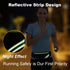 Slim Running Belt Fanny Pack, Waist Pack Bag for Hiking Cycling Workout, Reflective Jogging Pouch