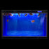 Aquarium Background Blue Black, 2 Sides Fish Tank Picture Backdrop for Wallpaper 20" x 48"