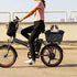 Rear Bike Basket, Bicycle Rack Basket with Rainproof Reflectors and Cargo Net, 15.45 * 11.6 * 7.1 inches