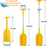 Telescoping Boat Paddle, Collapsible Oar for Kayaking, Rafting, Jet Ski, 21'' - 42'', 2 Pack