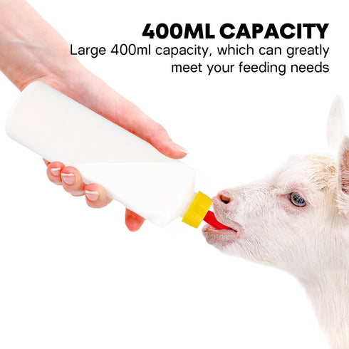 400ml 5PCS Angoily Goat Bottle, Lamb Bottle Goat Feeding, Small Animal Milk Drink for Feeding s, Nursing s Puppies, Pet