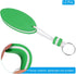 PATIKIL 2 Pack Floating Keychain, Sports Buoy Key Rings, Oval Buoyant Key Holder for Fishing Kayaking, Green