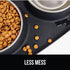 Gorilla Grip 100% Waterproof BPA Free Cat and Dog Bowls, Silicone Feeding Mat Set with Stainless Steel Bowl