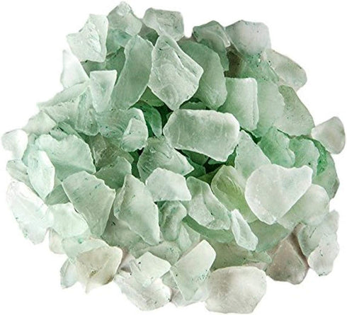Galapagos Aquarium Sea Glass, Sage Green, 4lb Bag.