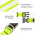 BSEEN Light Up Dog Collar, Rechargeable LED Reflective Pet Glow Collar for Night Walking (Neon Green, Medium)