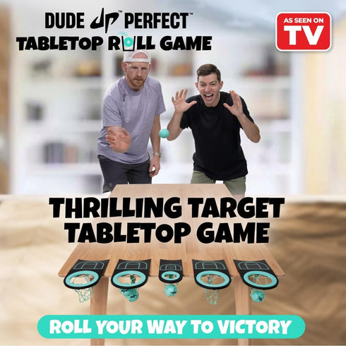 6+ Dude Perfect Tabletop Roll, a Target Toss Game, for Kids and Adults, Great for Family and Friend Game Night, Perfect