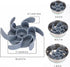 Slow Feeder Dog Bowls Insert, 36 Octopus Suction Cups, Super Firm Eating Bowl for Large Breed