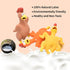 Rubber Chicken Dog Toy, 3 Pack Latex Squeaking Chicken Toys, Funny Interactive Fetch Toy for Small Medium Large Dogs