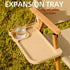 Generic 1Pc Portable Outdoor Camping Side Table, Foldable Aluminum Alloy Chair Cup Holder with Secure Clip for Beach