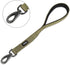 Heavy Duty Nylon Short Dog Leash with Padded Handle, Durable Training Leash for Small Medium Large Dogs (18 Inches,