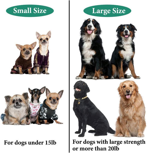 Yangbaga Dog Leash Extender, Shock Absorber Bungee Leash Attachment, Durable Nylon, Grey, 17''-23’’