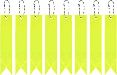 PATIKIL Reflector Tag Pendant, Reflective Safety Keychain Gear for Backpack, Cycling, Running, Wheelchairs