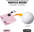 Small Magnetic Golf Towel - Microfiber Waffle Design with Clip for Golf Bags and Carts