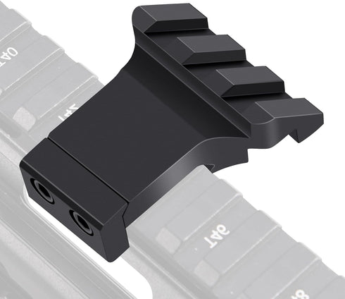 LONSEL 45 Offset 3 4 5 45 Offset Picatinny Rail Mount, Slots Degree Picatinny Rail Mounts Aluminum Low Profile Adapter