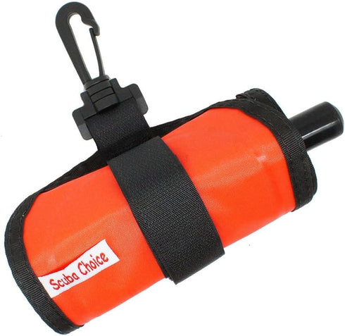Scuba Choice Surface Marker Buoy (SMB) High-Visibility Dive Signal Tube, Durable Nylon TPU, Compact & BCD-Compatible