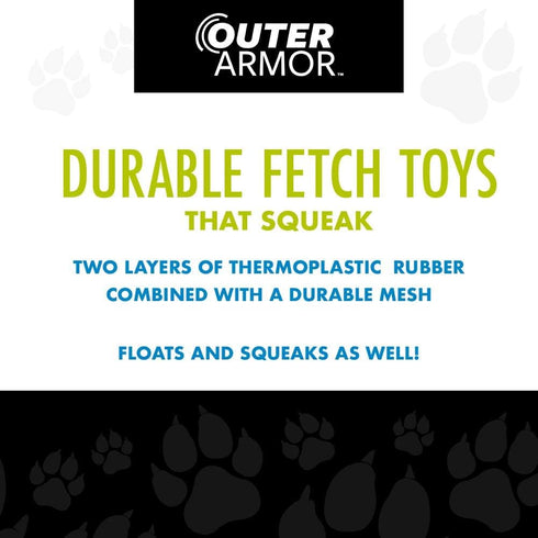 Hero Outer Armor Fetch Ring Dog Toy - Floats & Squeaks, Blue