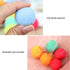 VOVIGGOL 30Pcs 1.3 Inch Cat Toy Balls Soft Kitten Pompom Toys Indoor Cats Interactive Playing Quiet Ball Cats Favorite
