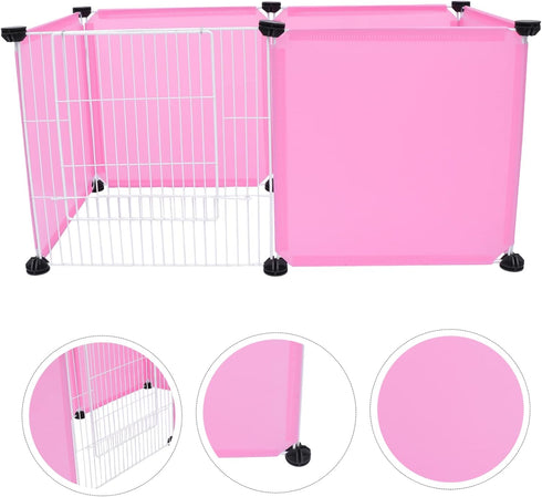 Setup BESPORTBLE Cage for Rabbit Hedgehog Toys Pet Indoor Exercise Fence Hamster Fence Rabbit Cage No Tools Safe Pet
