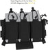 Triple 5.56 Mag Pouch with Utility Bag, Hook-and-Loop Tactical Placard for Magazines