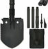 iunio 35in Folding Shovel, Camping Shovel, Heavy Duty Carbon Steel Military Style Entrenching Tool, Collapsible Spade