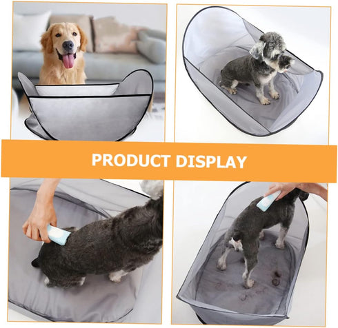 Foldable Dog Haircut Bib - Washable Grooming Cloth for Cats and Dogs