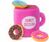 ZippyPaws Burrow- Interactive Dog & Puppy Toys, Hide & Seek Plush Dog Puzzles for Small & Medium Dogs - Coffee & Donutz