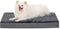 Waterproof Small Dog Bed Crate Pad 24 inch - Washable Orthopedic with Removable Cover, Reversible Foam Dog Beds,