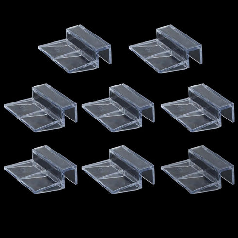Aquarium Glass Cover Clip, 8Pcs Acrylic Support Holder, Universal Lid Clips for Fish Tanks 10mm