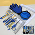 TSINGS 8-Piece Pet Grooming Tools Kit with Hair Comb, Steel Comb, Nail Clipper, File, Clipper, Toothbrush