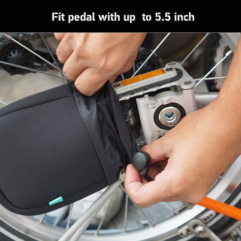 Vincita Durable Neoprene Fabric Bike Pedal Sock for Road Bicycles and Mountain Bikes, Bikepacking Accessories