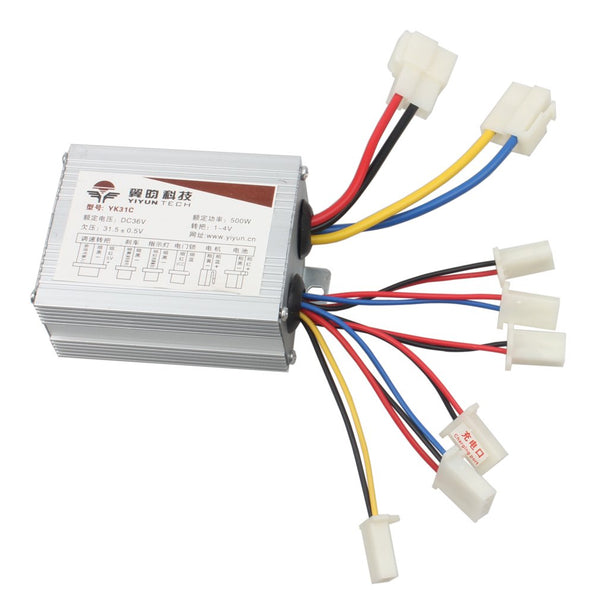Motor Speed Controller 36v 500w for E Bike, Bicycle, Tricycle Brush Motor Control Box